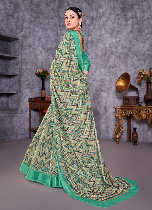 Contemporary Silk Multi Colour Weaving Saree