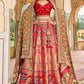 Lehenga Choli Silk Multi Colour Embroidered Lehenga Choli
