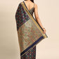 Designer Silk Multi Colour Woven Saree