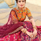 Lehenga Choli Silk Multi Colour Gota Work Lehenga Choli