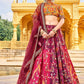 Lehenga Choli Silk Multi Colour Gota Work Lehenga Choli