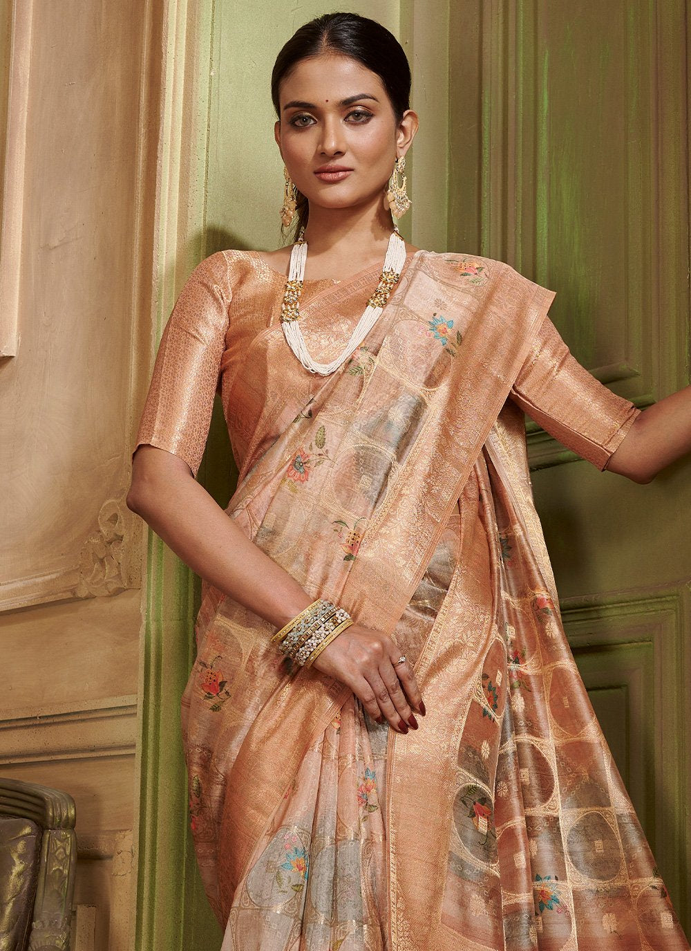 Classic Silk Multi Colour Digital Print Saree