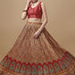 Lehenga Choli Silk Multi Colour Digital Print Lehenga Choli