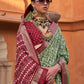 Trendy Saree Silk Multi Colour Foil Print Saree