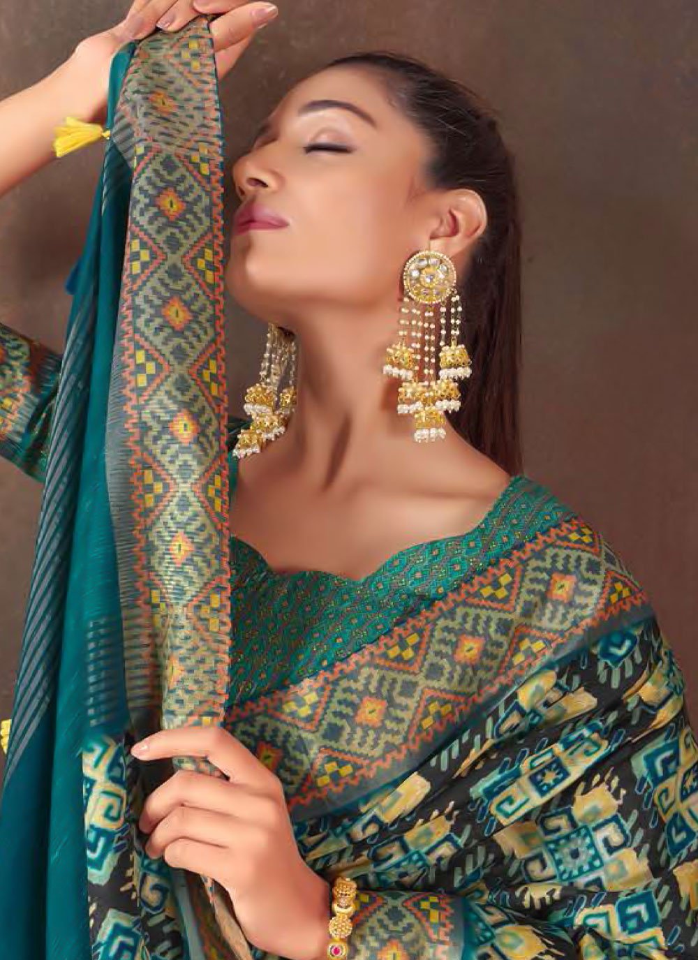 Classic Silk Multi Colour Weaving Saree