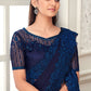 Trendy Saree Silk Blue Embroidered Saree
