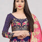 Lehenga Choli Banarasi Jacquard Silk Blue Jacquard Work Lehenga Choli