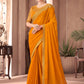 Contemporary Silk Orange Embroidered Saree