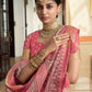 Contemporary Silk Pink Digital Print Saree