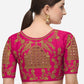 Designer Blouse Silk Pink Embroidered Blouse