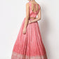 Lehenga Choli Chinon Silk Pink Embroidered Lehenga Choli