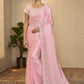 Trendy Saree Silk Pink Print Saree