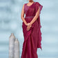 Contemporary Silk Rani Plain Saree