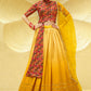 Lehenga Choli Chinon Silk Yellow Embroidered Lehenga Choli