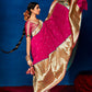 Contemporary Silk Pink Patch Border Saree