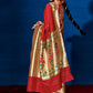 Contemporary Silk Red Patch Border Saree