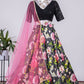 Lehenga Choli Satin Silk Multi Colour Print Lehenga Choli