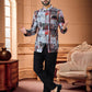 Jodhpuri Suit Silk Multi Colour Print Mens