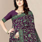 Contemporary Silk Purple Embroidered Saree