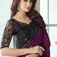 Traditional Saree Silk Purple Embroidered Saree