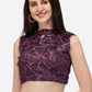 Designer Blouse Silk Purple Sequins Blouse
