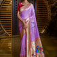 Trendy Saree Silk Purple Meenakari Saree
