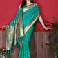 Classic Silk Rama Patch Border Saree