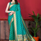 Classic Silk Rama Patch Border Saree