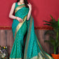 Classic Silk Rama Patch Border Saree