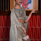 Classic Silk Grey Weaving Saree