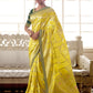Contemporary Silk Yellow Embroidered Saree