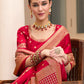 Trendy Saree Silk Red Embroidered Saree