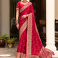 Trendy Saree Silk Red Embroidered Saree