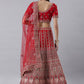 Lehenga Choli Silk Red Embroidered Lehenga Choli