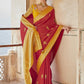 Trendy Saree Silk Red Embroidered Saree