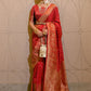 Trendy Saree Silk Red Weaving Saree