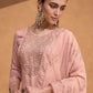 Salwar Suit Silk Pink Embroidered Salwar Kameez