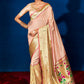 Trendy Saree Silk Pink Patch Border Saree