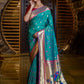 Classic Silk Rama Meenakari Saree