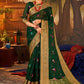 Classic Organza Silk Green Booti Saree