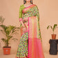 Classic Silk Green Digital Print Saree