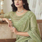 Classic Silk Sea Green Embroidered Saree