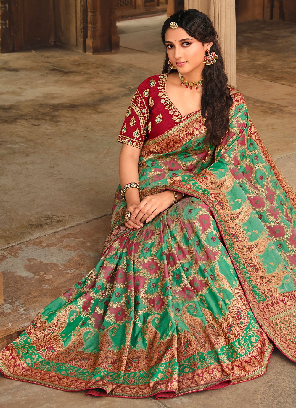 Indian pakistani offers pattu saree sari choli