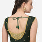 Designer Blouse Silk Green Embroidered Blouse