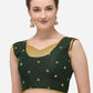 Designer Blouse Silk Green Embroidered Blouse