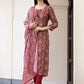 Pant Style Suit Silk Multi Colour Print Salwar Kameez