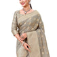 Silk Saree Silk Grey Weaving Saree
