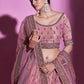 A Line Lehenga Silk Pink Stone Lehenga Choli