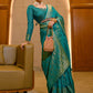 Designer Silk Teal Weaving Saree
