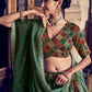 A Line Lehenga Silk Green Sequins Lehenga Choli